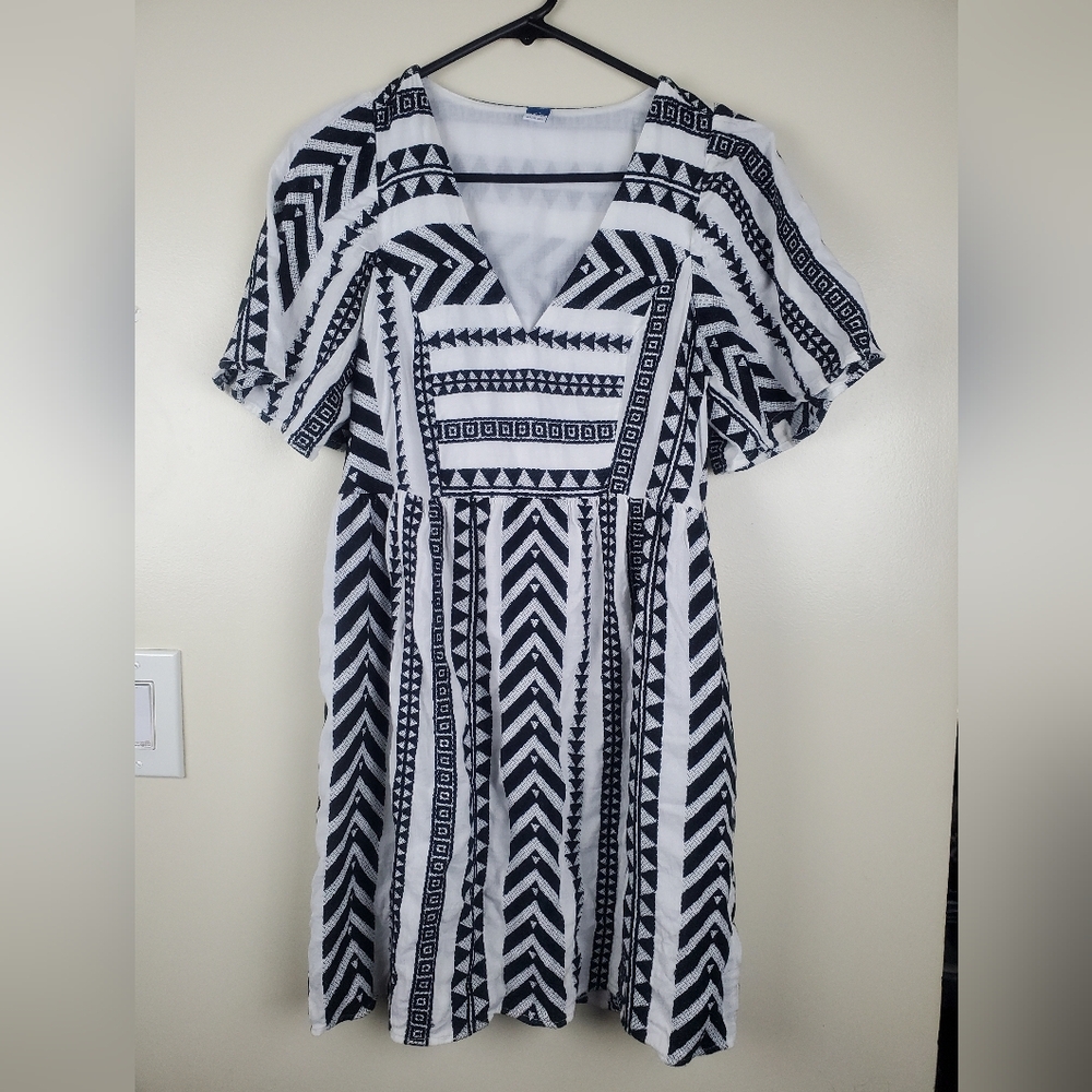 Old Navy Jacquard Mini Swing Dress Size XS - Picture 3 of 9